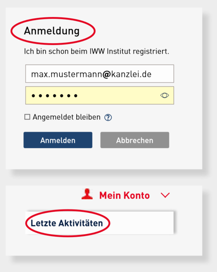 Website und Zertifikat